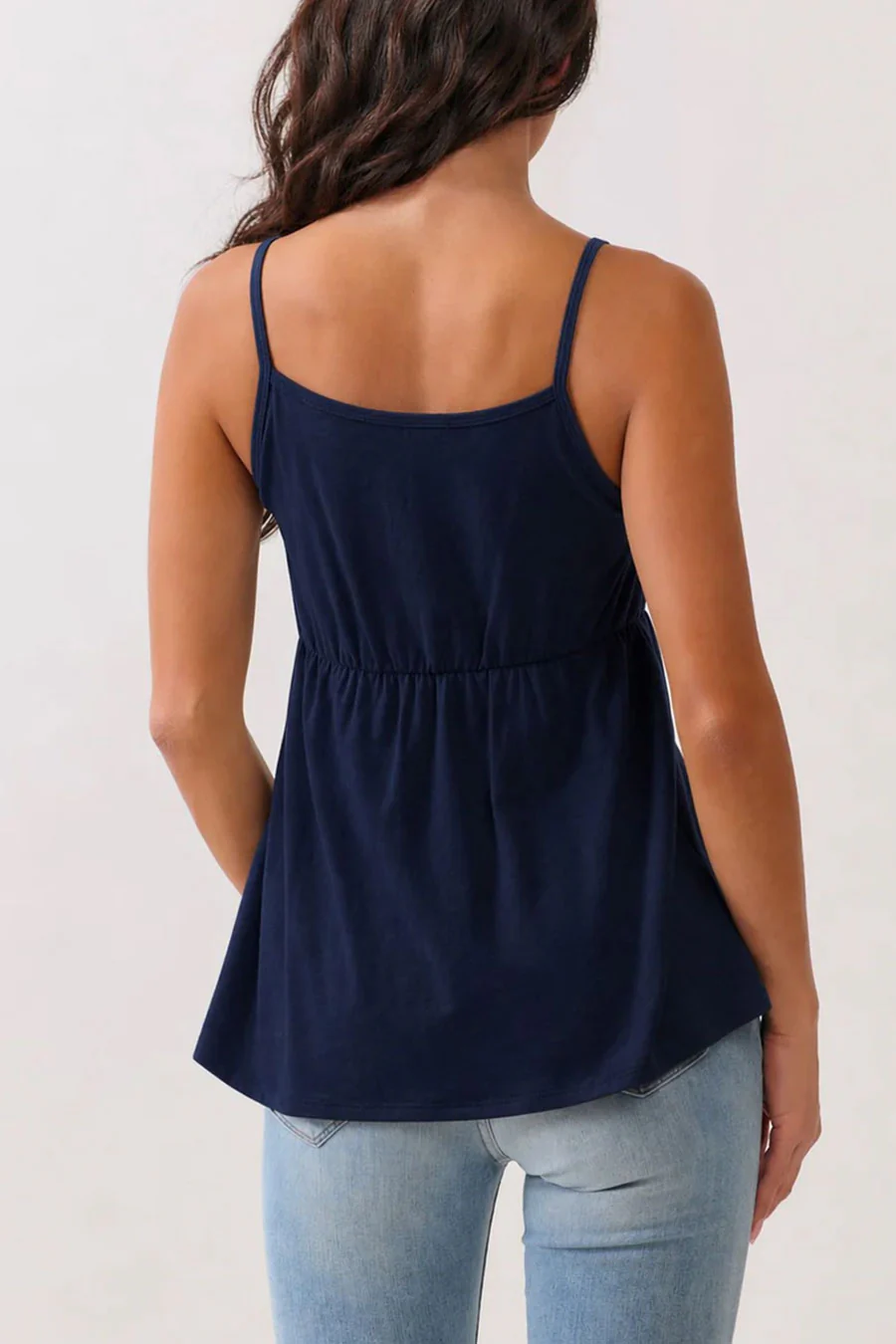 2000s Pleated Lace Trim Babydoll Cami Top - Image 5