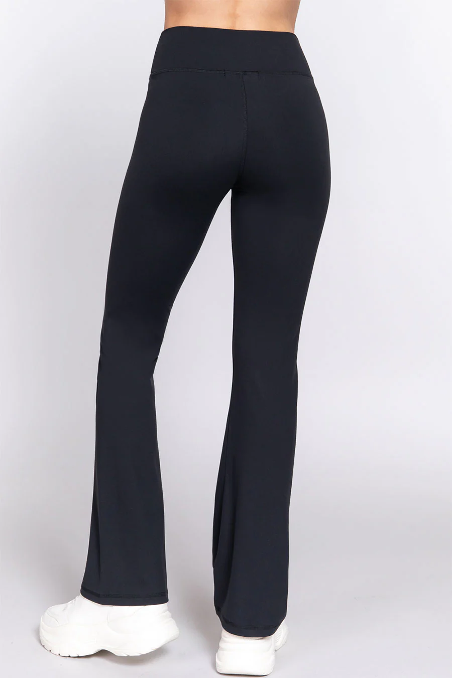 Basic Flare Power Stretch Workout Long Pants - Image 12