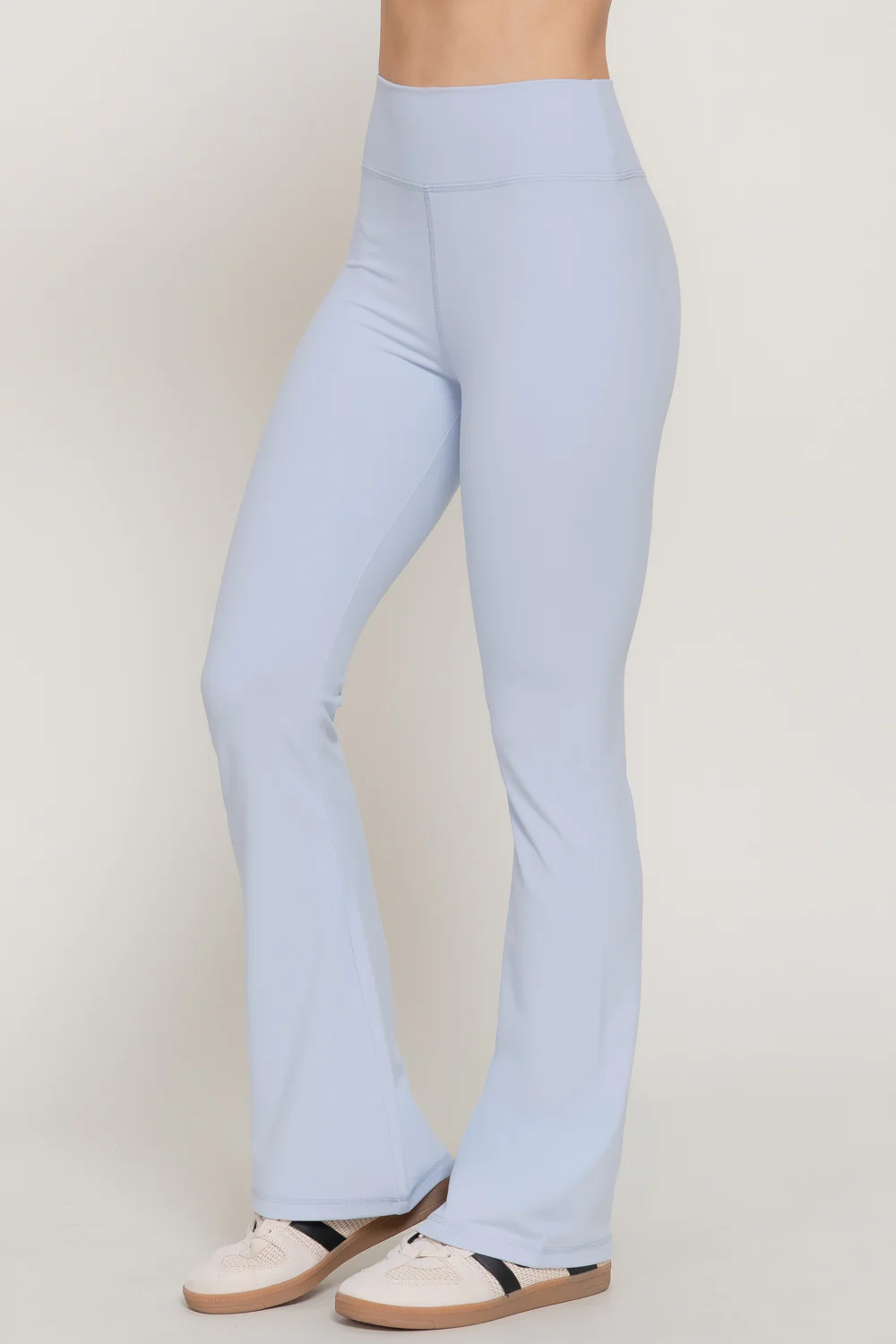 Basic Flare Power Stretch Workout Long Pants - Image 7