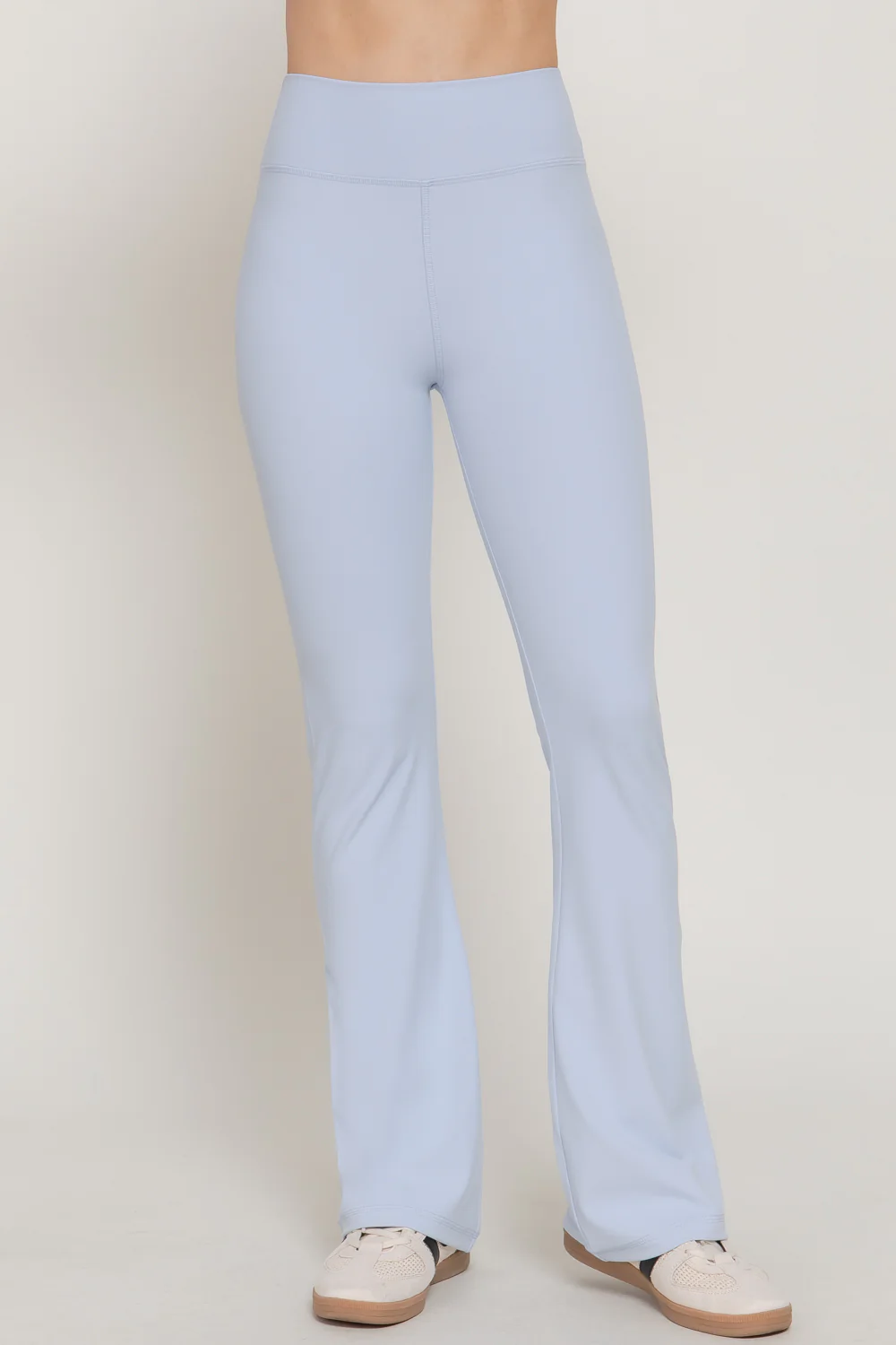 Basic Flare Power Stretch Workout Long Pants - Image 8