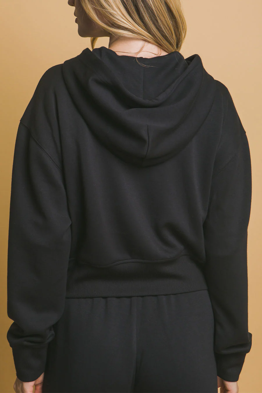 Basic Super Soft & Stretchy Sweater Front-Zip Hoodie - Image 8