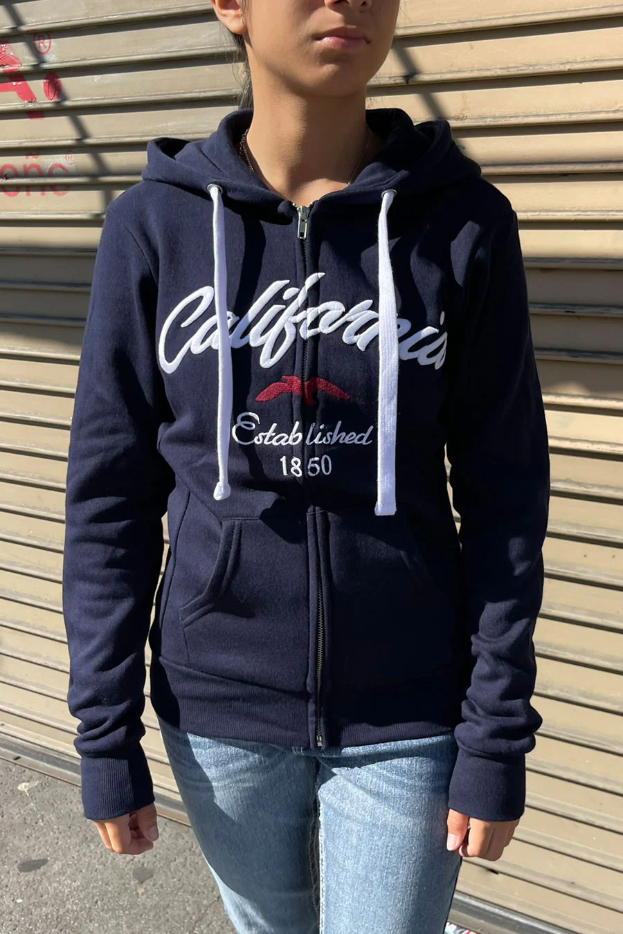 California Bird Fleece Zip-Up Hoodie Jacket - Image 11