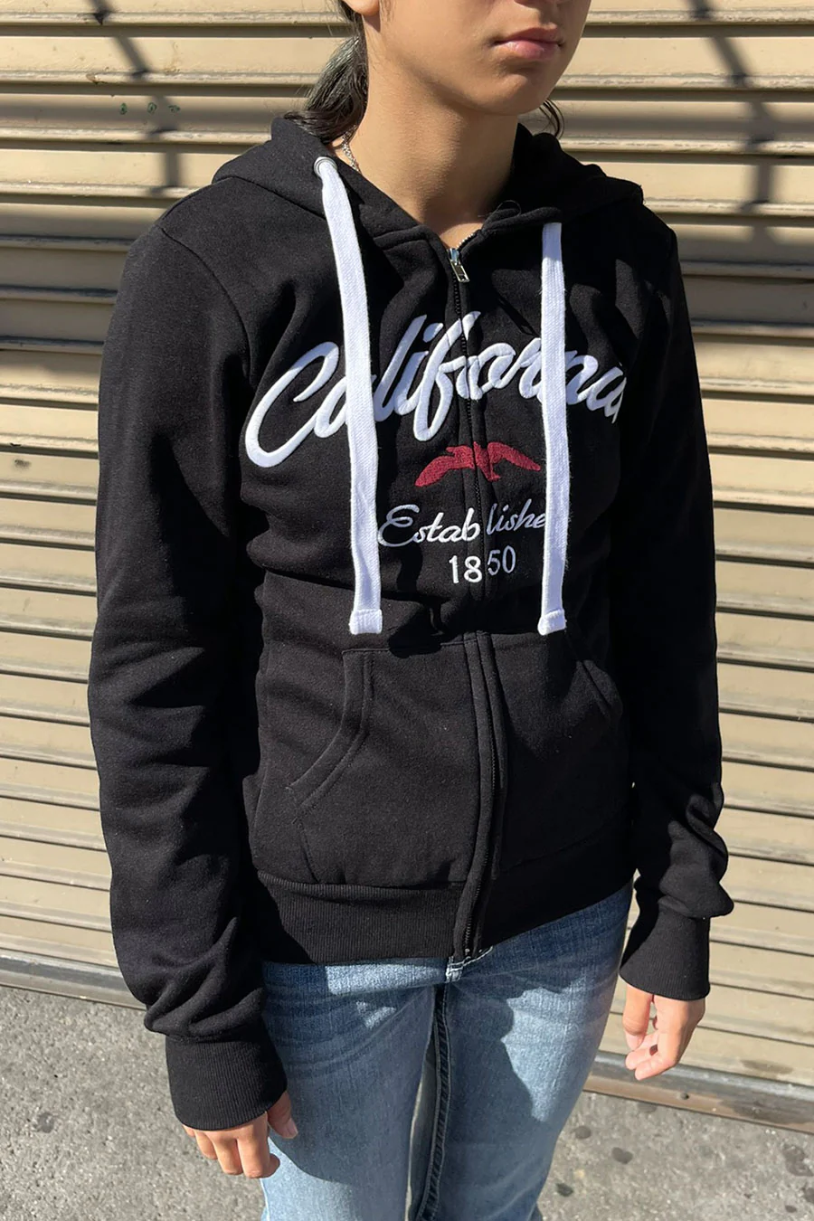 California Bird Fleece Zip-Up Hoodie Jacket - Image 4