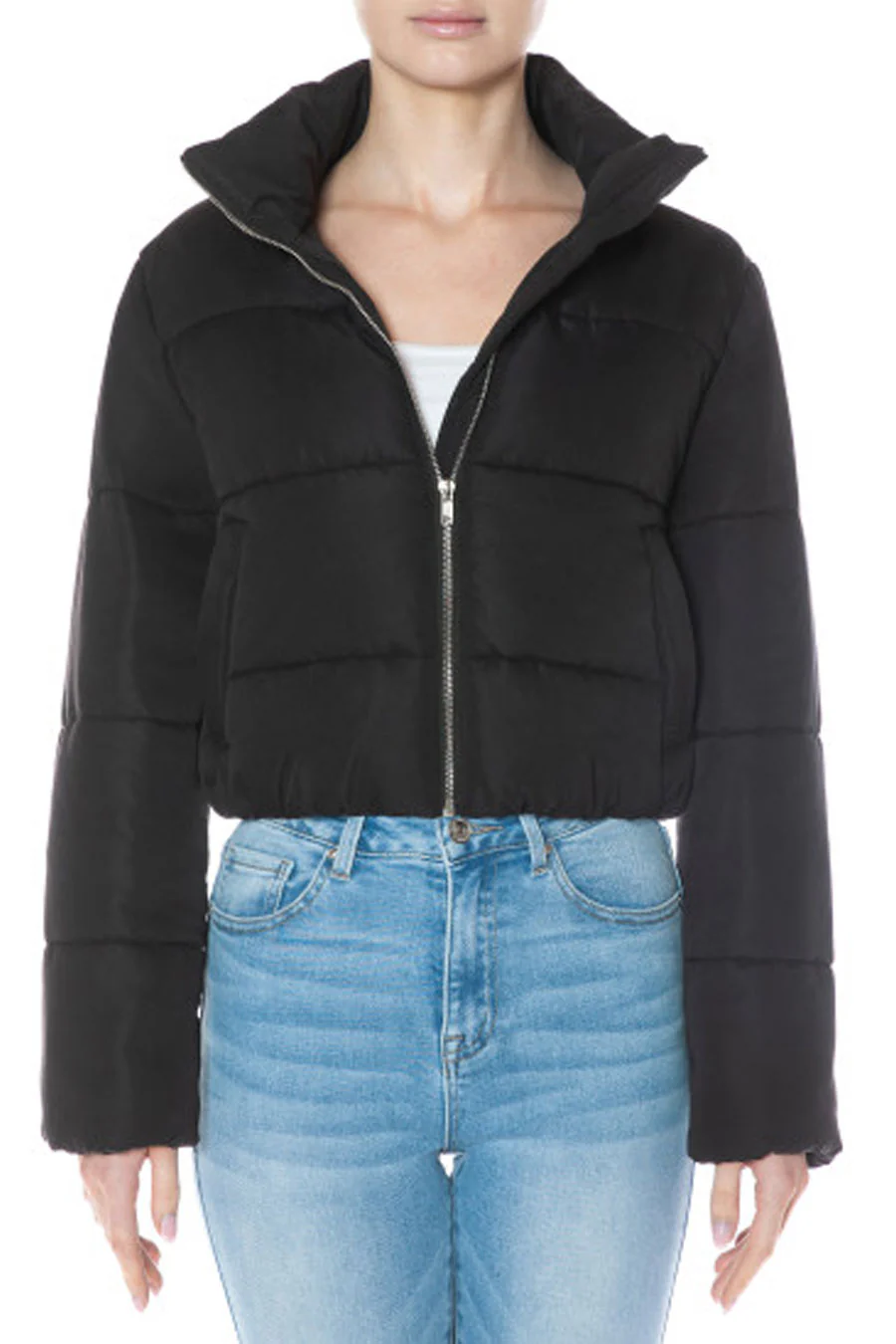 Essential Puffer Jacket With Standing Collar - Image 6