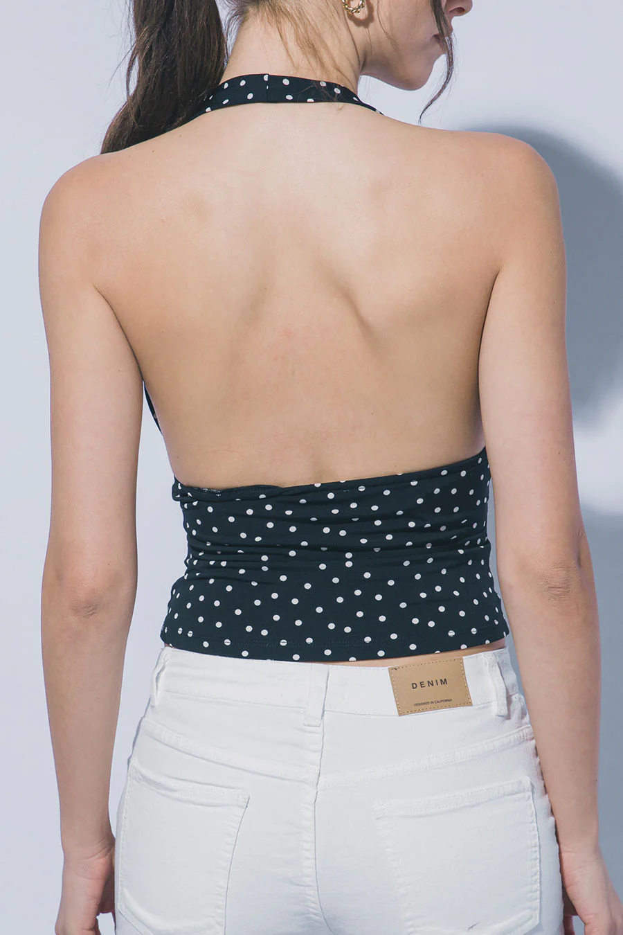 Polka Dot Halter Neck Top - Image 6