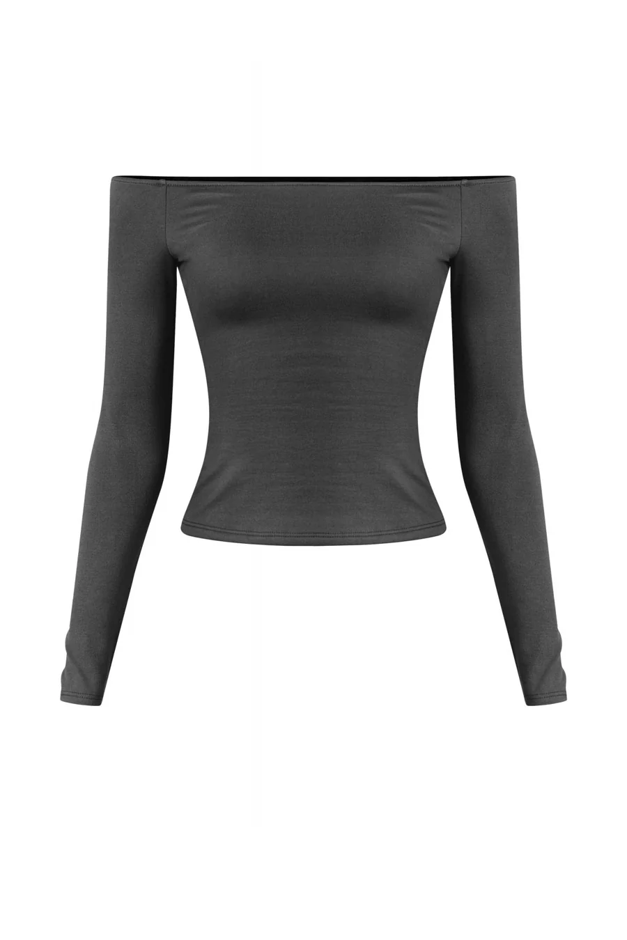 Tresser™ Long Sleeve Off Shoulder Casual Double-Layered Top - Image 4