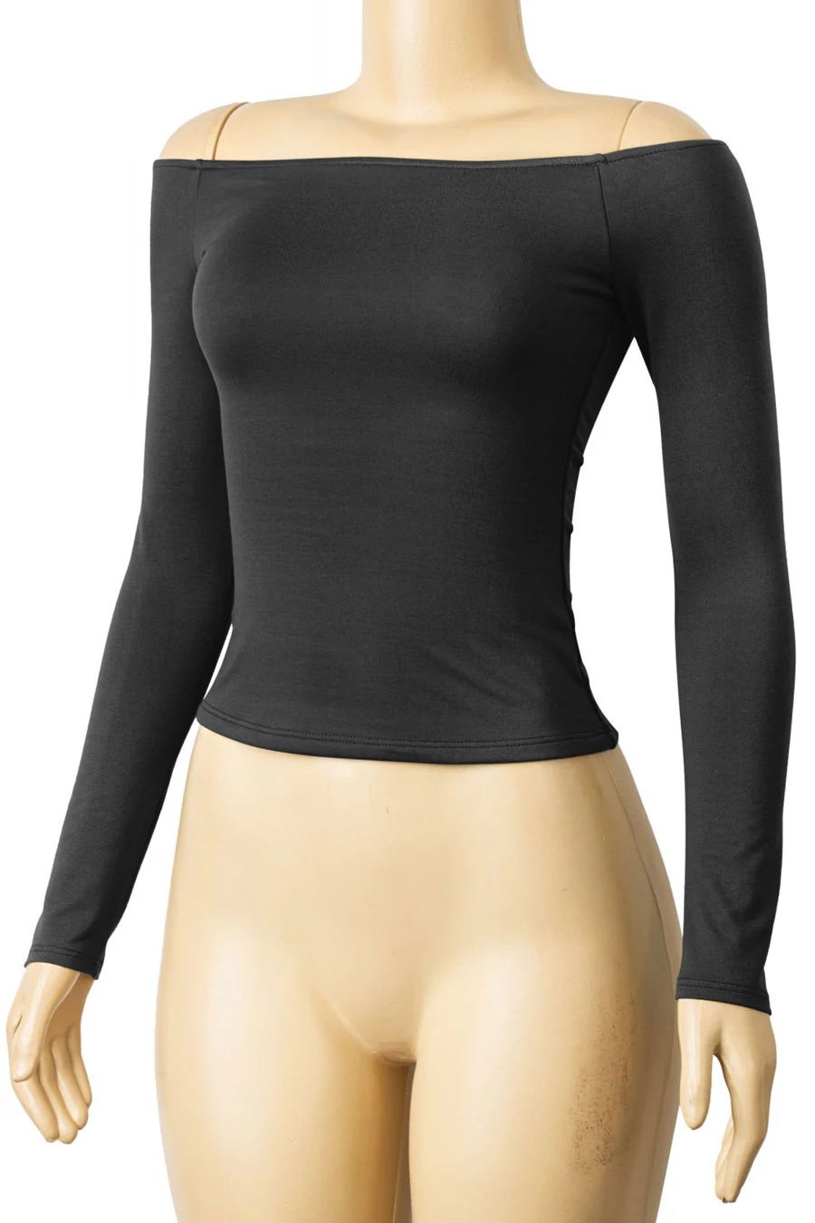 Tresser™ Long Sleeve Off Shoulder Casual Double-Layered Top - Image 9