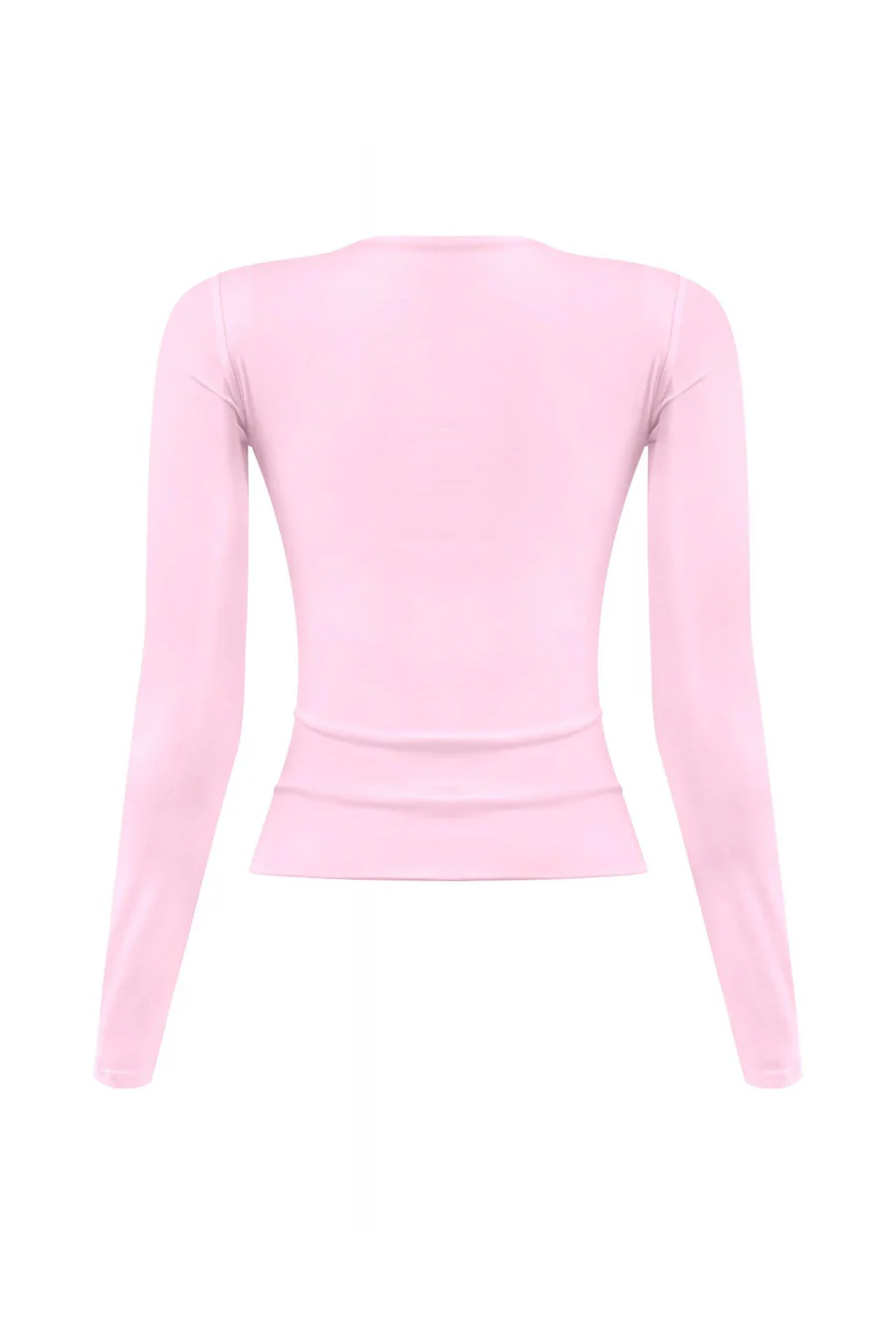 Tresser™ Long Sleeve Round Neck Solid Basic Double-Layered Top - Image 13