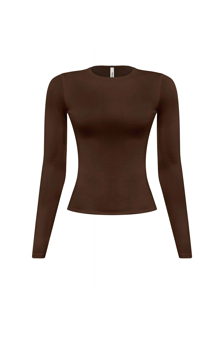 Tresser™ Long Sleeve Round Neck Solid Basic Double-Layered Top - Image 18