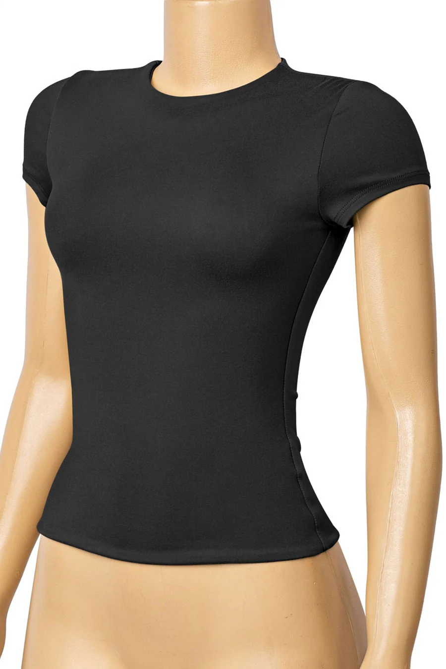 Tresser™ Short Sleeve Round Neck Solid Basic Top (Double-Layer) - Image 11