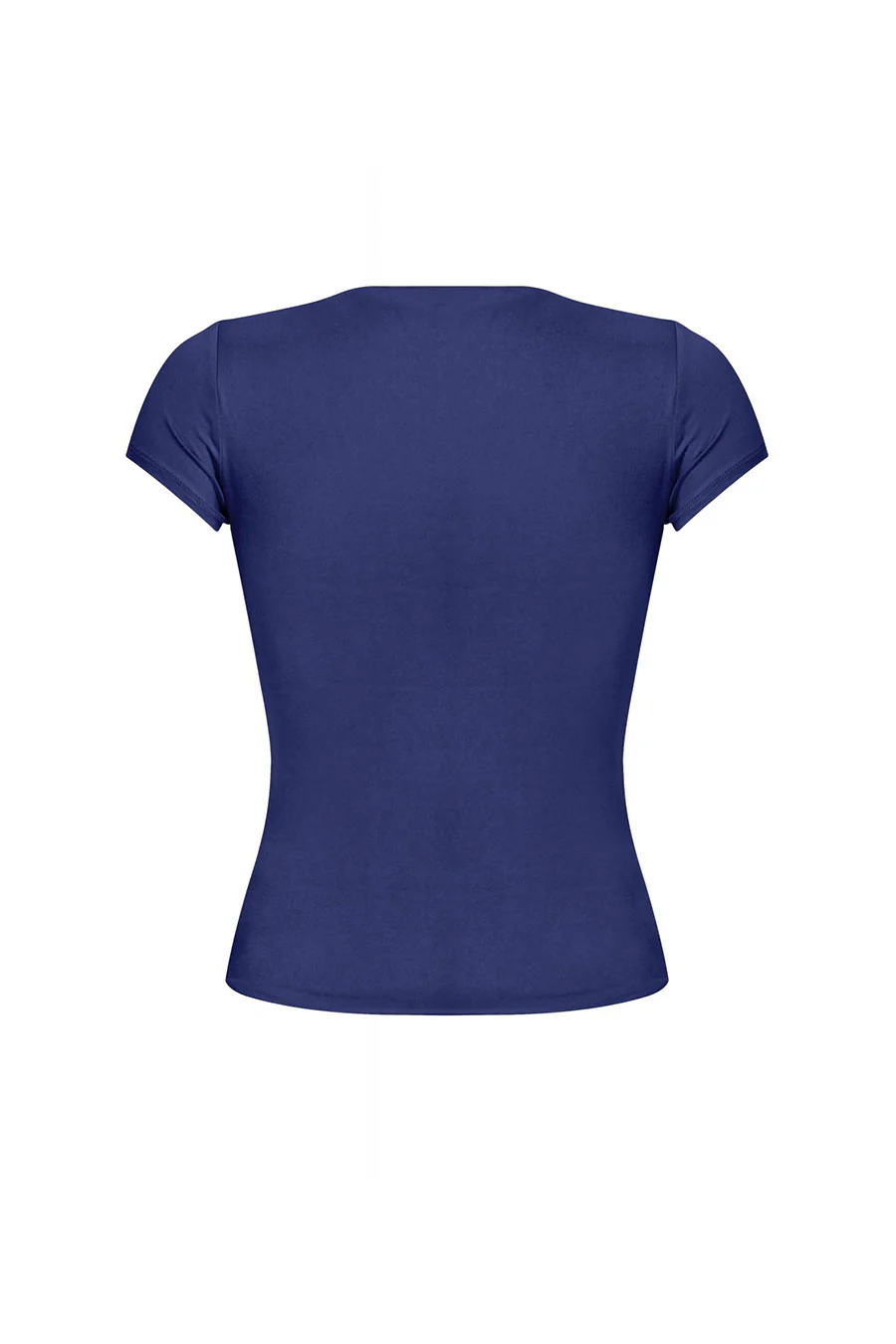 Tresser™ Short Sleeve Round Neck Solid Basic Top (Double-Layer) - Image 16