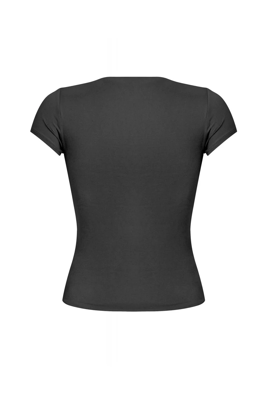 Tresser™ Short Sleeve Round Neck Solid Basic Top (Double-Layer) - Image 18