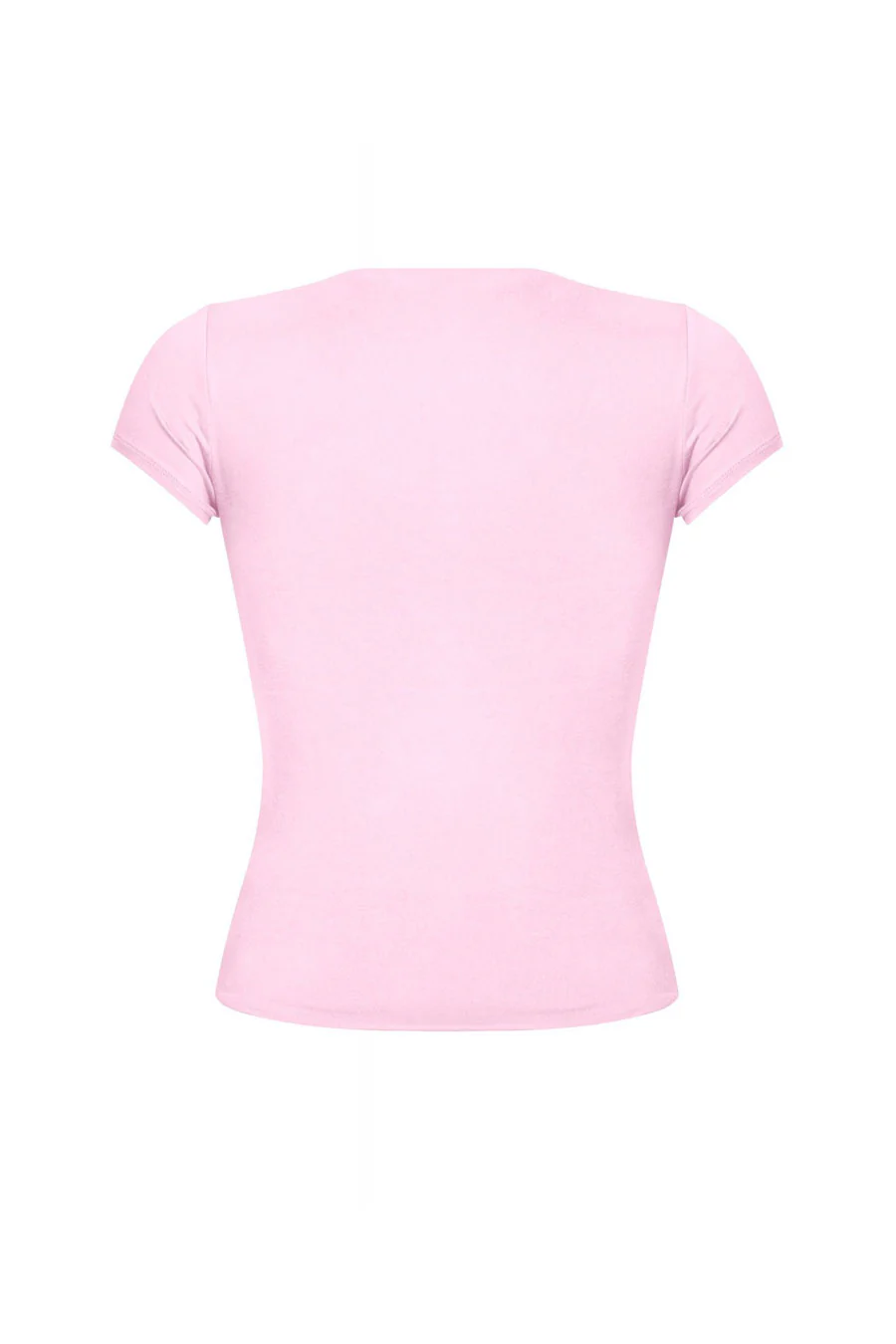 Tresser™ Short Sleeve Round Neck Solid Basic Top (Double-Layer) - Image 21