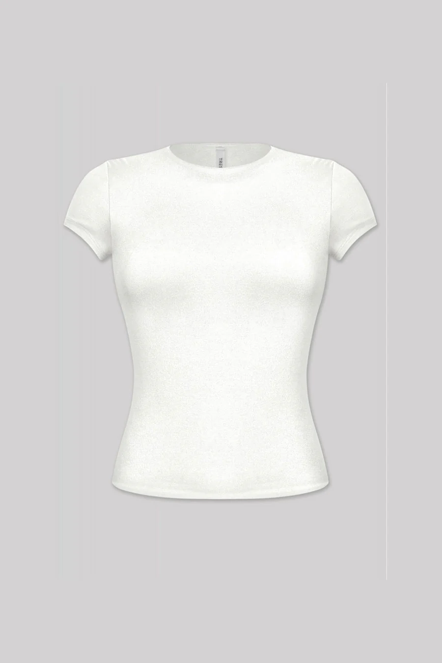 Tresser™ Short Sleeve Round Neck Solid Basic Top (Double-Layer) - Image 5