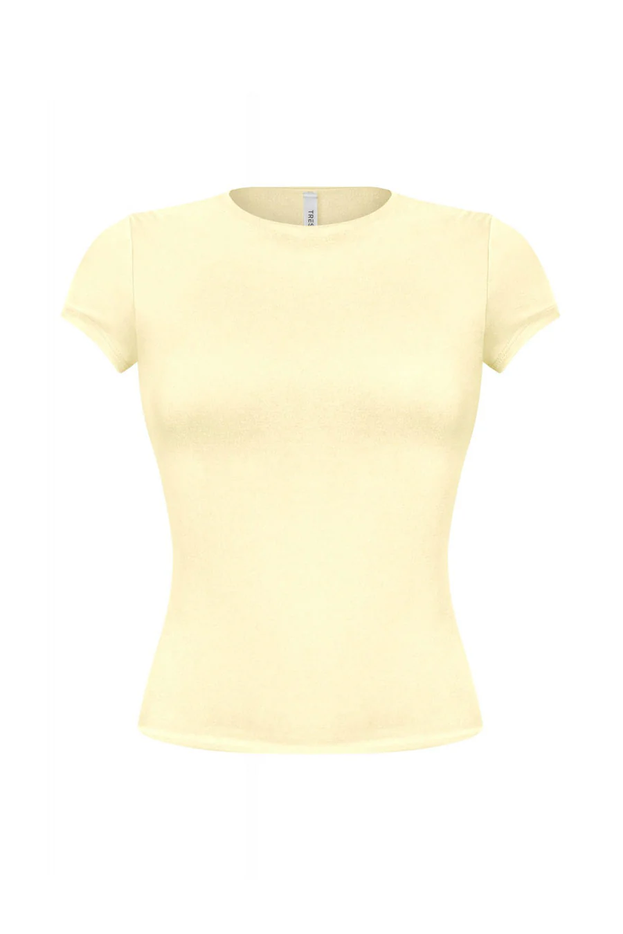 Tresser™ Short Sleeve Round Neck Solid Basic Top (Double-Layer) - Image 6