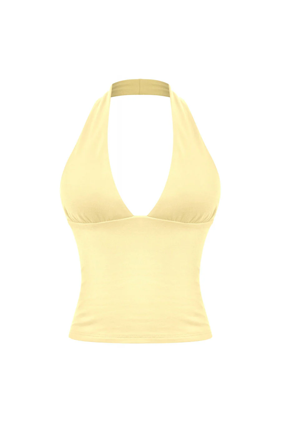 Tresser™ Sleeveless Halter Open Back Cropped Double-Layer Top - Image 3
