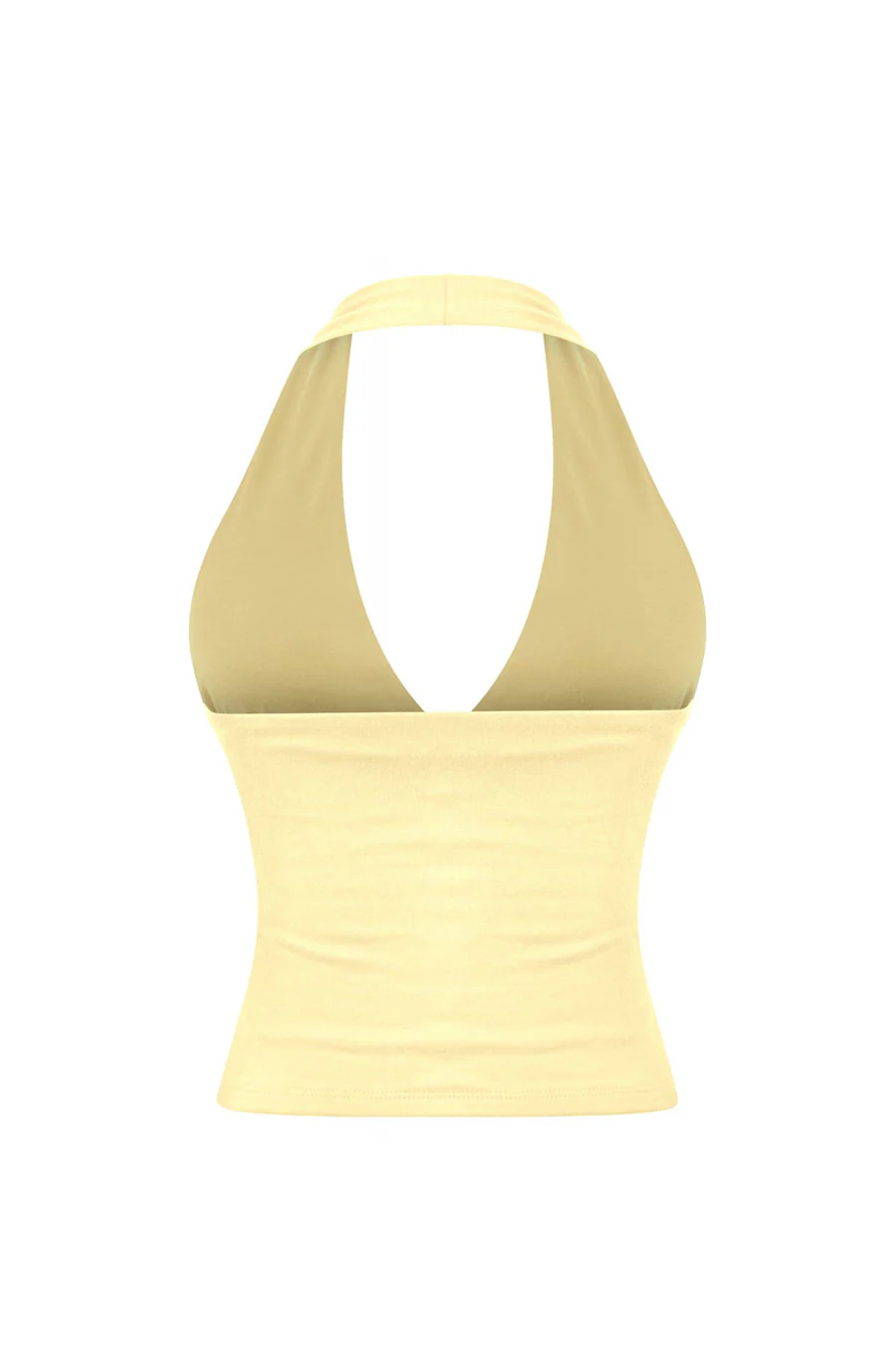 Tresser™ Sleeveless Halter Open Back Cropped Double-Layer Top - Image 8