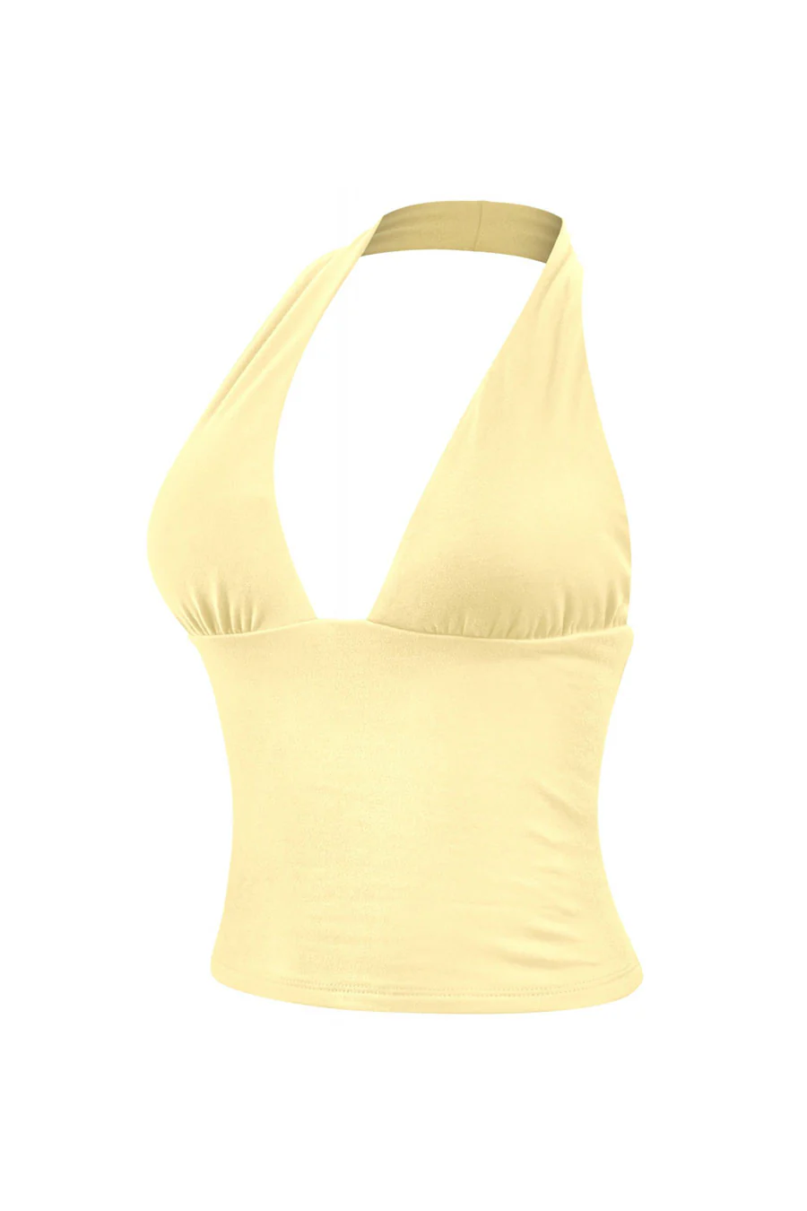 Tresser™ Sleeveless Halter Open Back Cropped Double-Layer Top - Image 9