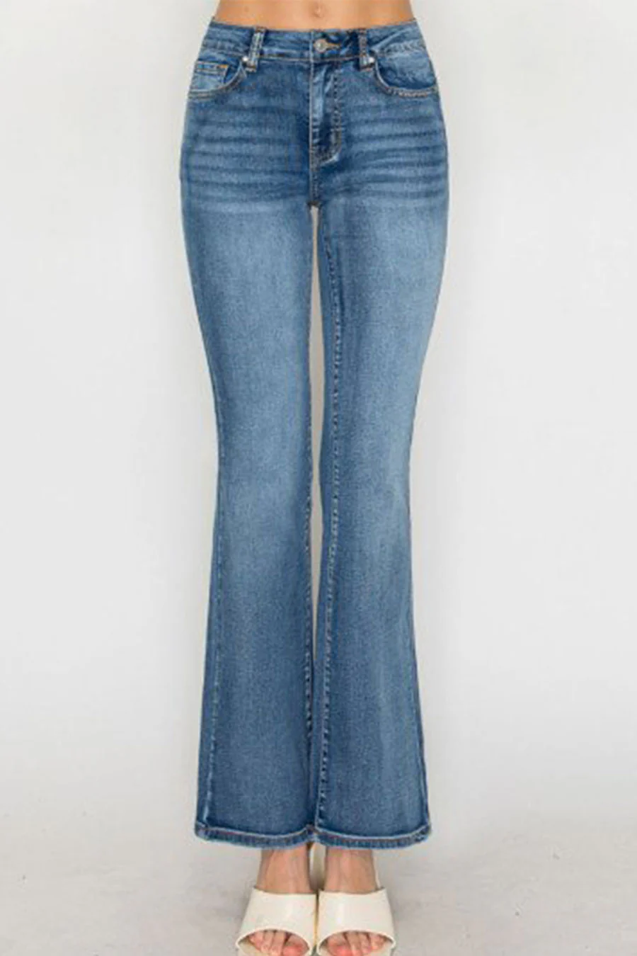 WAXJEAN Potassium Wash Low-Rise Bootcut Jean with Great Stretch - Image 7