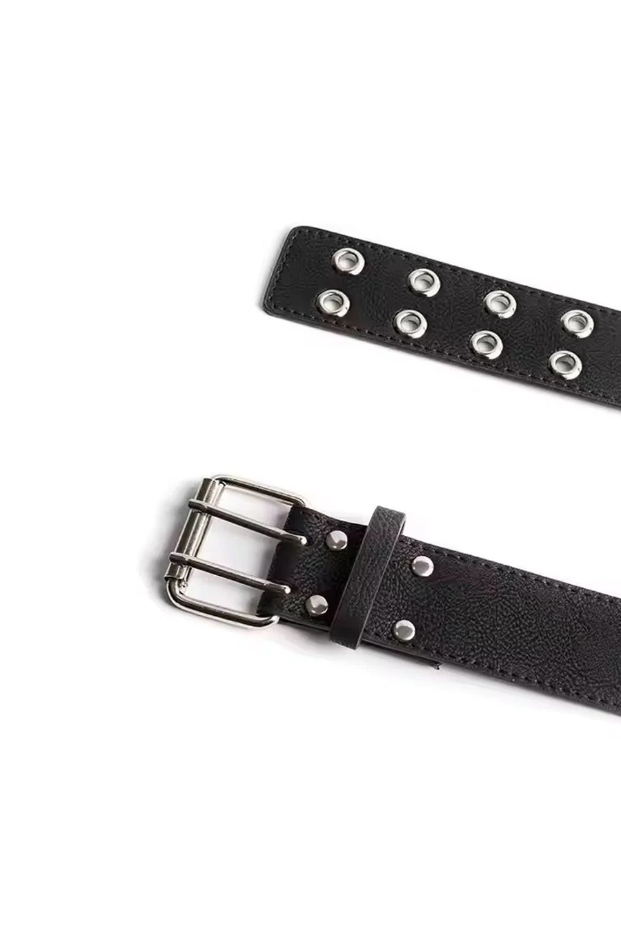 Y2K Essential Grunge/Gothic Double Pin Buckle Belt - Image 4