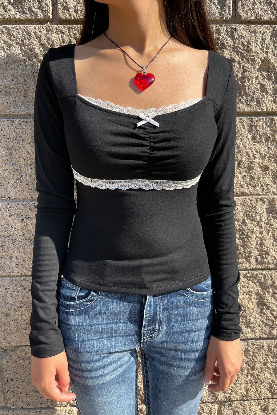 Y2K Grunge Heart Pendant Necklace - Image 4