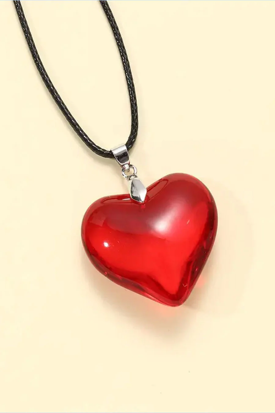 Y2K Grunge Heart Pendant Necklace - Image 5